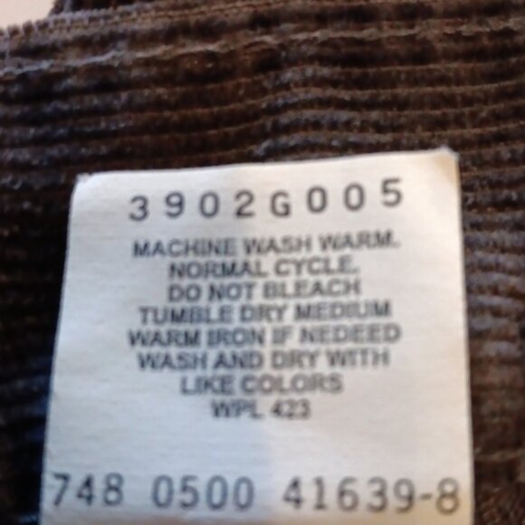 Levis 31 x 30 brown corduroy reg fit straight leg made in 2000 - Picture 5 of 6